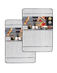 Cooling Roasting Baking Racks Fit Standard Half Sheet Pans Heavy Duty 304 Stainless Steel Wire Metal Racks In 2020 Cooling Racks Steel Racks Stainless Steel Paint