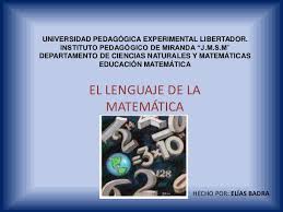 Juego matematico muy practico para los niños. Presentacion1 El Lenguaje De La Matematica