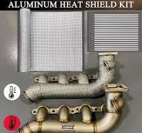 Exhaust Heat Shield Automotive, Embossed Aluminum Heat Shield Kit with  20PCS Cable Metal Ties for Muffler Exhaust Wrap, Heat Barrier,Car Exhaust  Sheet ...