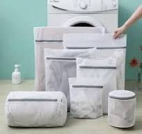 1pc Thickened Laundry Bag For * Washing Bag With Embroidery And Sandwich  Design For Household Washing Machine, Laundry Room Accessories