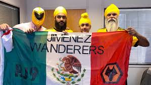 The beautiful mask sports the logos and colors of the wolverine club. The Raul Jimenez Effect Wolves Fans Embrace Mexican Wrestling Sell Masks For Charity