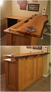 Live edge bar top/ walnut countertops / wood table top/ wood table/ slab countertop/walnut double bar tops crosbyswoodworks $ 1,499.99 free shipping only 1 available and it's in 3 people's carts. Built A Bar For My Basement Cherry Live Edge Top With A Maple Drink Rail Solid Oak On The Face Woodworking