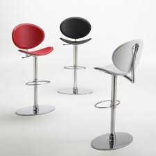 Kitchen Furniture Counter Height Bar Stools Diy Chairs Concrete Slab Modern Bar Chairs Armless Barstool Metallic Barstools Stainless Metal Chair Leg Black Red W
