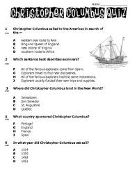 Your class schedule changes year after year, but the study skills necessary for success always. Christopher Columbus Quiz Social Studies Notebook Homeschool Social Studies Social Studies Elementary