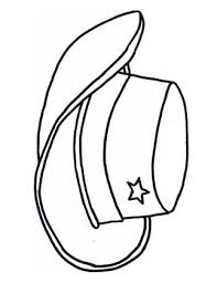 Cowgirl Hat Colouring Page Cowboy Hats Coloring Pages Wild West Theme