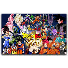 Launch does not appear at all in dragon ball gt, but she is shown in the flashback montage of the three dragon ball series at the very end when goku is leaving the world martial arts tournament 100 years later. Dragon Ball Z All Characters Art Silk Poster 30x45cm 60x90cm New Japanese Anime Wall Pictures For Home Wall Decor Painting Calligraphy Aliexpress