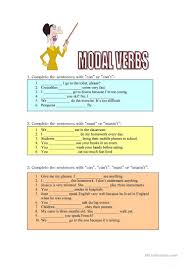Modals Of Ability Obligation And Prohibition Worksheet Free Esl Printable Worksheets Made By Teachers Words That Describe Me Learn English Teaching Jobs