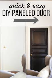 Diy Paneled Door How To Take A Plain Hollow Core Door And Turn It Into A Paneled Beautifu Hollow Core Door Makeover Door Makeover Diy 3 Panel Interior Doors