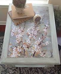 10 Table Upcycled With Mod Podge Chalk Paint Decoupage Coffee Table Upcycle Table Decoupage Table