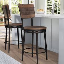 These Farmhouse Bar Stools Will Give Your Kitchen Joanna Gaines Vibes Kitchen Bar Stools Rustic Bar Stools Kitchen Stools
