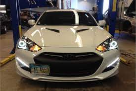 2016 hyundai genesis coupe headlights. Hd Led Halos For 2010 2016 Hyundai Genesis Coupe Pair