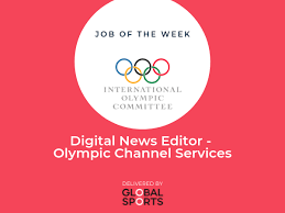Olympic pins badge 2016 rio de janeiro brazil flow broadcast media sponsor logo. Job Of The Week Digital News Editor Olympic Channel Services International Olympic Committee Sports Venue Business Svb