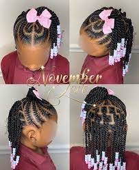 The style is quite cute and cute also it matches on all of the women. November Love On Instagram Childrens Braids And Beads Booking Link In Bio Childrenhairstyl Kids Hairstyles Girls Kids Hairstyles Toddler Braided Hairstyles