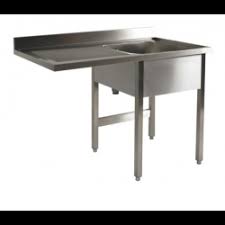 Bac inox est depuis 32 ans le spécialiste dans la distribution d'évier et de cuves en inox pour cuisines professionnelles. Plonge Inox Soudee Emplacement Lave Vaisselle 1 Bac 1 Egouttoir Sans Etagere