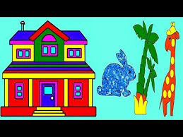 How To Draw House Rabbit Zirraf Coloring Pages Youtube Videos For Kids K Giraffe Coloring Pages Giraffe Colors House Drawing