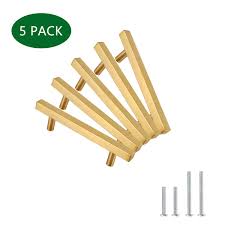 Free ground shipping over $49. Gold Cabinet Pulls Kitchen Hardware Drawer Pulls Knobs Hole Center 96mm 3 3 4inch T Bar Square Gold Kitchen Cabinet Door Handle 6 Inch Hole Centers Bathroom Cabinet Pulls 5 Pack Ythd1212gd96 5pamz Buy Online In Guam At