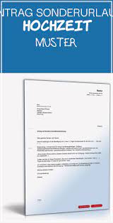 Diese formulare sind obligater bestandteil des antrags auf zulassung zur prüfung bei der jeweiligen ärztekammer. Good 12 Antrag Sonderurlaub Hochzeit Muster