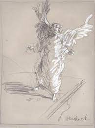 l ange dessin de claude weisbuch lithographie picasso exposition peinture coloriages pour enfants thanksgiving