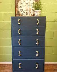 Nightfall With Metallic Gold Fabulously Painted By Shellebirdx Vintro Chalk Paint Stockist In Nuneaton Vint Chalk Paint Colors Painted Furniture Chalk Paint