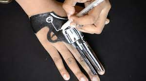 See more ideas about gun tattoo, tattoos, art tattoo. How To Draw Gun Amazing Gun Tattoo Design On Hand Easy And Simple Tattoo Youtube