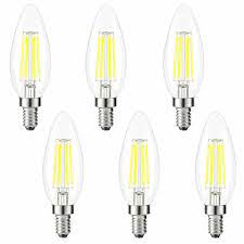 Led Kohree Candelabra Bulbs 4 Watt 440 Lumen 5000k Daylight White E12 40w 6 Pack Kohree Light Bulb Candle Led Candelabra Bulbs Candelabra Bulbs