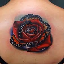 P Amazing Creative 3d Rose With The Butterfly S Wings P Rose Tattoos Rose And Butterfly Tattoo Tattoos