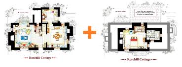 Two Floorplans Of Rosehill Cottage From The Movie The Holiday Floor Plans Cottage Holiday