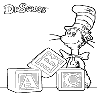 Seuss coloring pages and worksheets as fun family activities after you read the related book. Dr Seuss Abc Coloring Pages