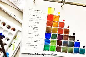 Creating A Watercolor Mixing Chart Plus A Printable