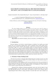 View detailed balances and transaction history. Pdf Electronic Banking Fraud The Need To Enhance Security And Customer Trust In Online Banking