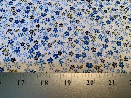 Designer collections, inside out fabrics and kravet designer fabrics are 10% off. Craft Supplies Tools Fabric Blue Flowers Light Blue Print Calico Fabric Blue Background Floral Fabric Blue And Blue Floral Fabric 18 In X 43 Blue Floral Calico
