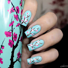 Pour finir, voici une idée de nail art tout aussi simple à réaliser que les 4 précédentes. Nail Art Nouvel An Chinois Recherche Google Cherry Blossom Nails Cherry Blossom Nails Art Summer Manicure Designs