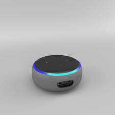 Amazon Echo Dot 3rd Generation 2018 Heather Gray 3d Model Amazon Echo Echo Dot 3d Model