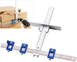 When you install kitchen cabinet hardware, the goal of your project is symmetry. Yizrio Cabinet Hardware Jig For Handles And Knobs Drawer Guide Jig On Doors And Drawer Fronts Fastest And Most Accurate Drawer Knob Pull Drilling Templates Jig Tool Improve For Inch
