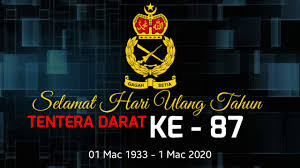 Tentera darat malaysia merupakan komponen darat dan komponen terbesar dalam angkatan tentera malaysia (atm) yang mempunyai 17 rejimen dan kor sel pengambilan perajurit muda tentera darat cawangan sumber manusia markas tentera darat 2 wisma pertahanan jalan padang tembak. Selamat Hari Ulang Tahun Tentera Darat Malaysia Ke 87 Youtube