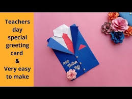 There are many creative ways in which your little child can make a teacher's day card for that special mentor who plays a massive role in her life. 100ä»¥ä¸Š Happy Teachers Day Card Very Easy ã‚«ãƒ³ã‚«ãƒ‹