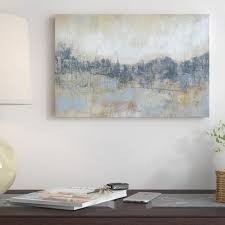 Cool Grey Horizon I Painting Print On Canvas Canvas Painting Painting Painting Prints