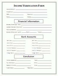 Income Verification Form Employment Form Real Estate Forms Account Verification
