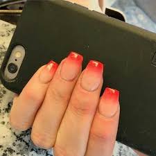 Black And Red Ombre Nails Matte Pin On Nail Art