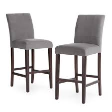 Palazzo 30 Inch Bar Stool Set Of 2 Www Hayneedle Com Bar Stools Upholstered Bar Stools Grey Bar Stools