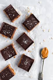 Delicious Easy Healthy No Bake Chocolate Peanut Butter Oatmeal Bars In 2020 Peanut Butter Oatmeal Bars Dairy Free Recipes Dessert Peanut Butter Oatmeal