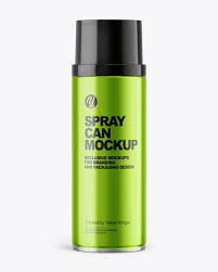 Download Metallic Spray Can Mockup Yellow Author Yellowimages Mockups
