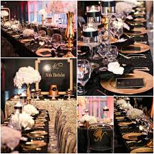 Things To Do For Your 30th Birthday In Florida Black And Gold 30th Birthday Party Ideas 30th Birthday Party Themes Gold Birthday Party Birthday Party Decorations