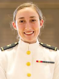 South Barber grad and USN officer Taylor Pollock speaks at Veterans Day  Program