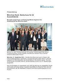 Münchner bank 85570 markt schwaben blz: Startschuss Fur 24 Auszubildende Munchner Bank Eg