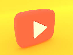 Use This 3d Play Button As A Visual In Your Presentations Or On The Website Youtube Logo 3d Play Button Badge Video Render Moc Badge Mockup Templates