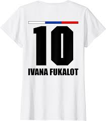 Amazon.co.jp: Russian Souf Jersey Souf Legend Sena Ivana Fukarot T-Shirt :  Clothing, Shoes & Jewelry