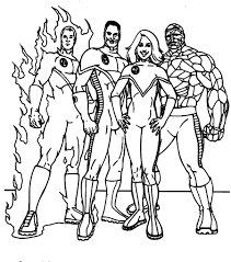 Marvel fantástico cuatro ilustración antorcha humana, antorcha humana invisible mujer fantástico cuatro, antorcha humana, fondo de pantalla de la computadora, dibujos animados, personaje de ficción png. Los 4 Fantasticos Para Colorear