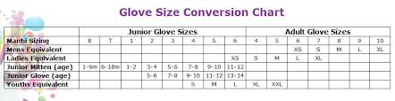 manbi gloves size chart