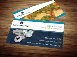 Such a concern card plot can be made utilizing concern advocare business card template. Salad Master Business Cards Free Shipping Tank Prints